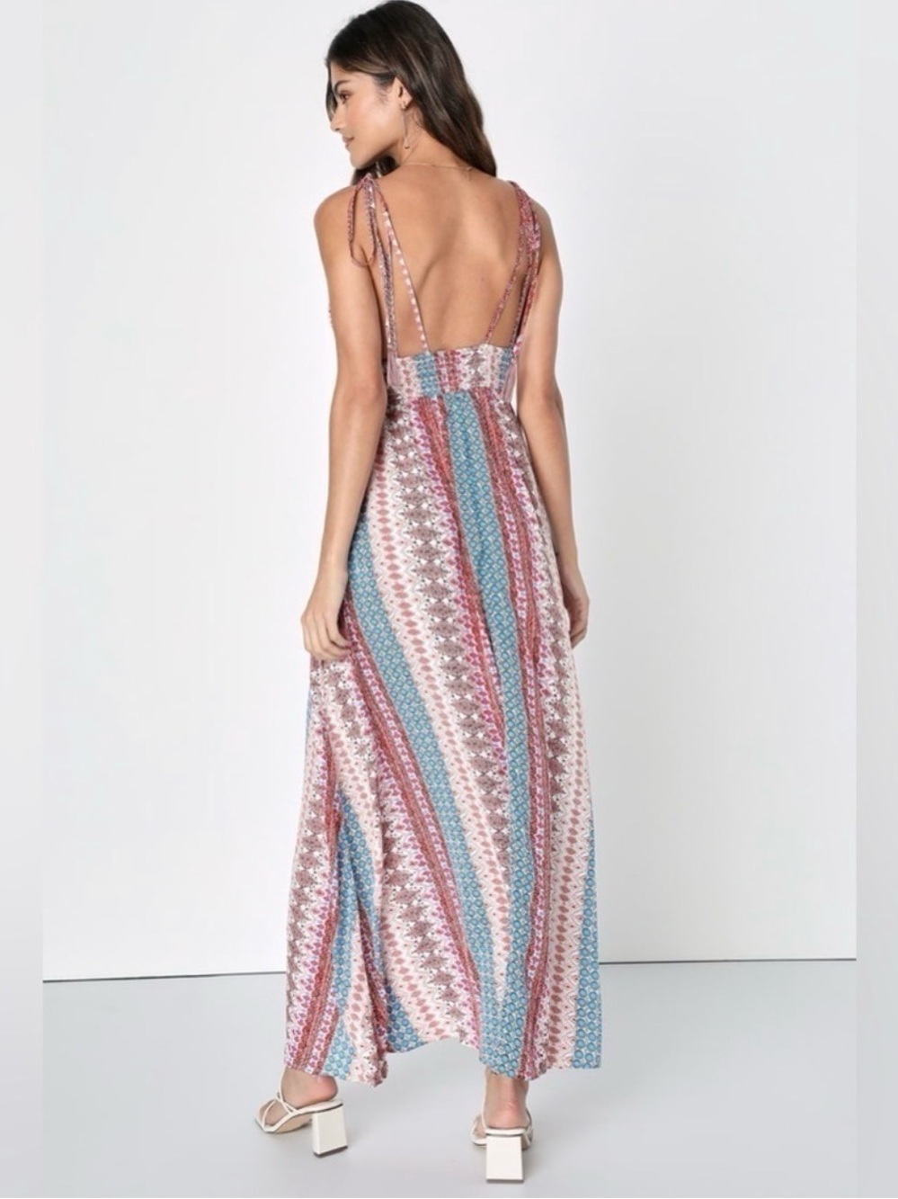 Lulu's Multicolor Patterned Dress - Picture 3 of 9